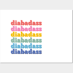 Diabadass Rainbow Repeat Posters and Art